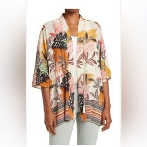 DR2 Multicolor Abstract Kimono